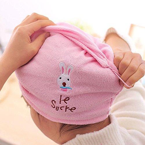 Super Soft Rabbit Hair Dry Cap - Absorbent Microfiber Shower Cap for Bath & Hair Care (Yellow) | Gentle Hair Protection for Women & Kids