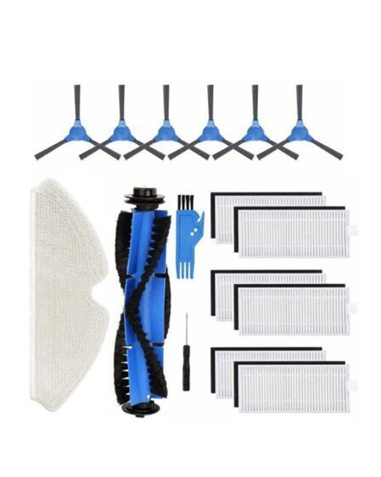 WWWFZS Vacuum Cleaner Replacement Parts - Compatible with Kyvol Cybovac E20 E30 E31 Robot Vacuum - Household Cleaning Accessories & Spare Parts - Perfect for Pet Hair, Hardwood Floors & Daily Home Maintenance