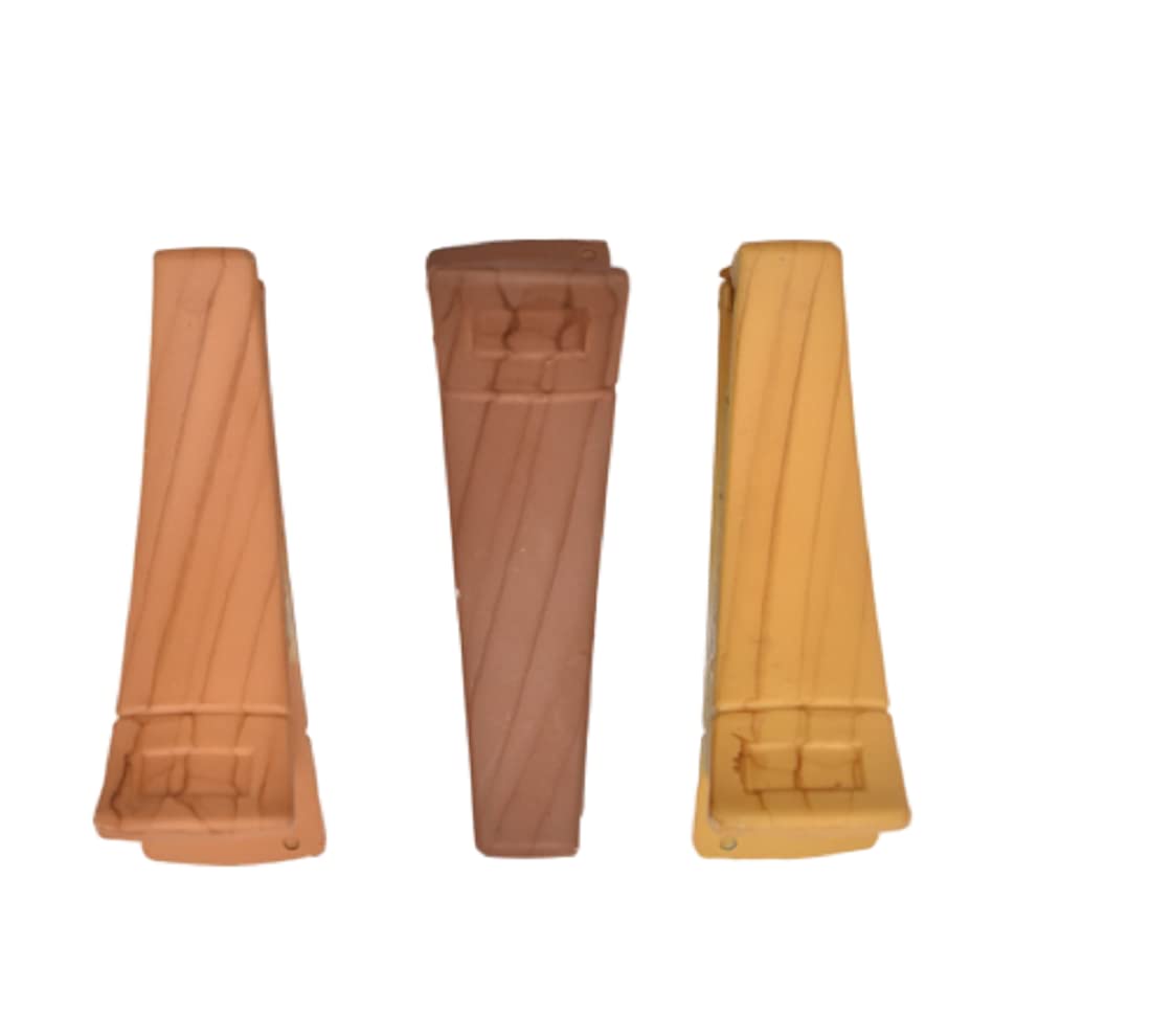3 Pack Wooden Hair Clips for Women & Girls - Medium Size Hair Clutchers for Daily Use, Styling & Fashion Accessories - Perfect for School, Work, and Casual Outfits