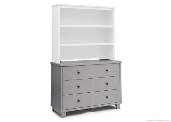 Rowen Double Dresser - 6-Drawer Solid Wood Chest for Bedroom Storage | Modern Dresser with Mirror for Home Organization | Perfect for Master Bedroom, Guest Room & Nursery