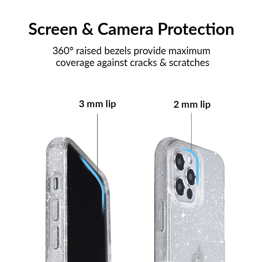 Sparkling Stardust Glitter iPhone Case - Protective & Stylish Cover for iPhone 13/14/15 Pro Max - Perfect for Parties, Festivals & Everyday Glam