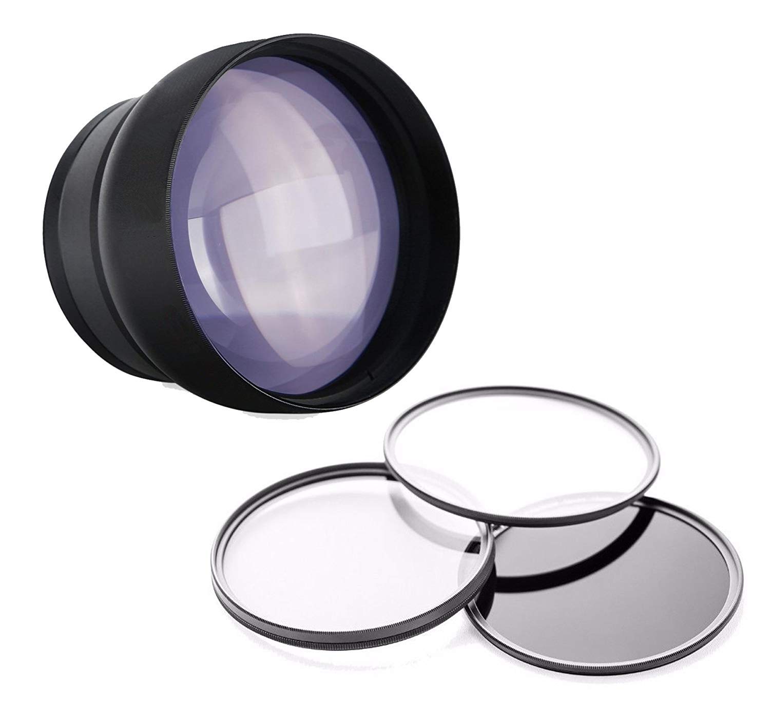 58mm 2.2X Super Telephoto Lens for Canon TL-H43 Camera - High Magnification Zoom Lens with Multi-Coated Optics & Includes UV/CPL Filters - Perfect for Wildlife, Sports and Long-Distance Photography