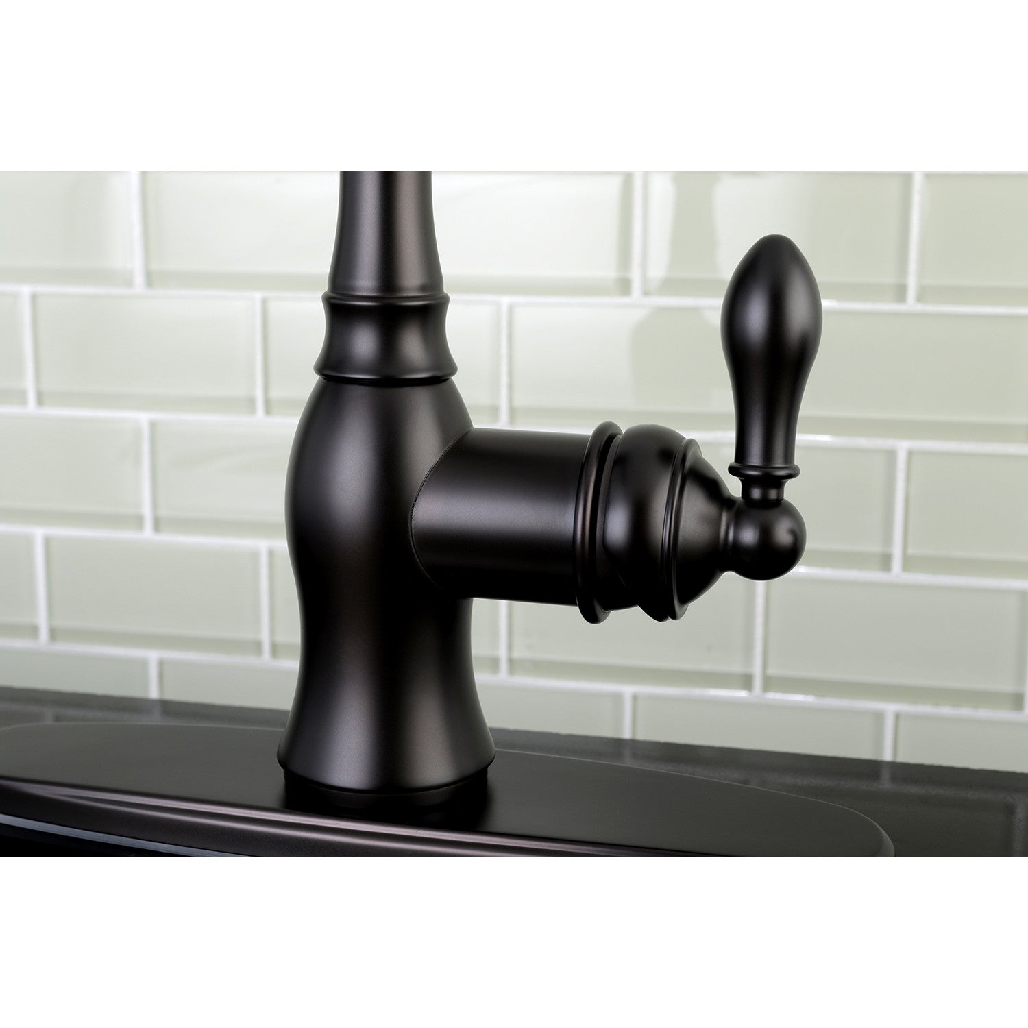 American Classic GSY7705ACLSP Single Handle 2/4 Hole Deck Mount Kitchen Faucet with Pull Down Sprayer in Oil Rubbed Bronze - Perfect for Modern Farmhouse & Rustic Style Kitchens
