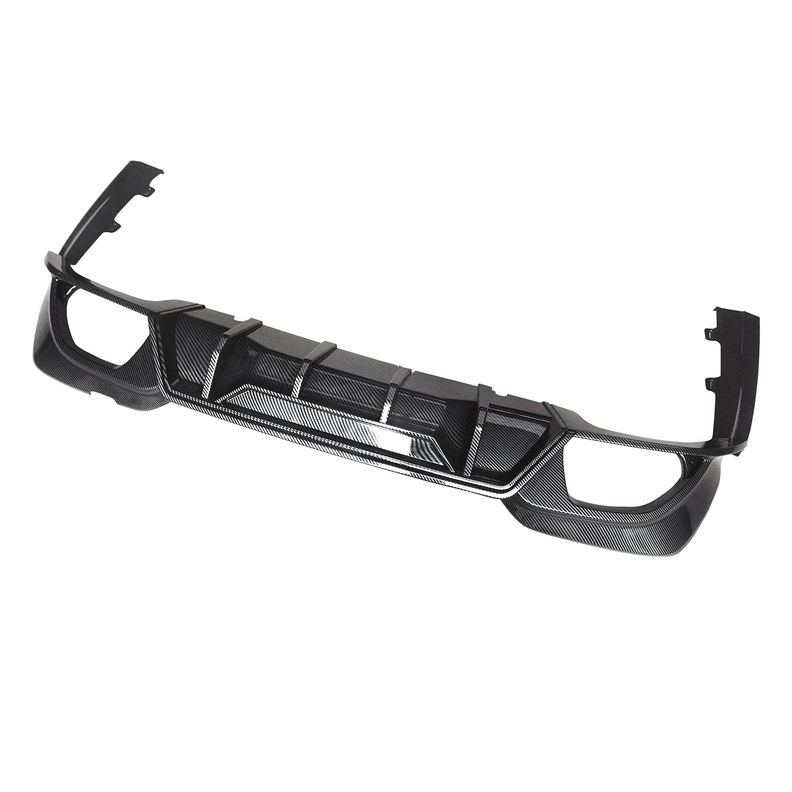 NINTE Rear Diffuser for 2019-2022 BMW 3 Series G20 M Sport Bumper - Carbon Fiber Style Painted Lower Splitter Lip | Perfect Upgrade for Enhanced Aerodynamics & Sporty Look