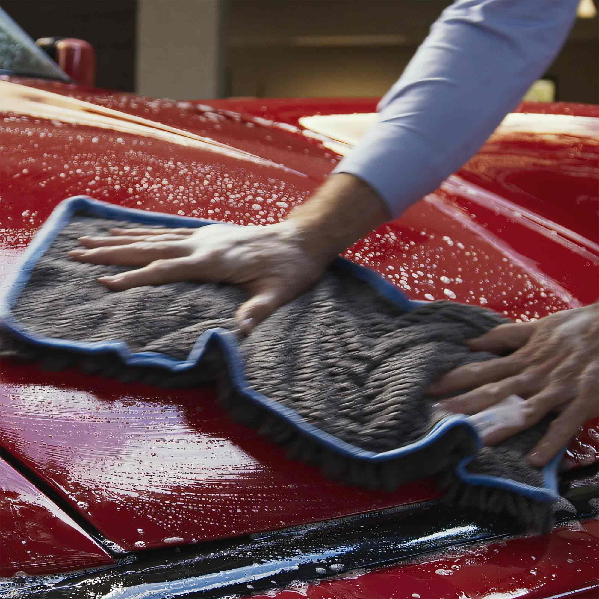 Mach 2 Speed Car Wash Microfiber Towel - Ultra Absorbent Quick Dry Auto Detailing Towel for Car Washing, Drying & Polishing - Perfect for Auto Shine, RV Cleaning & Motorcycle Care