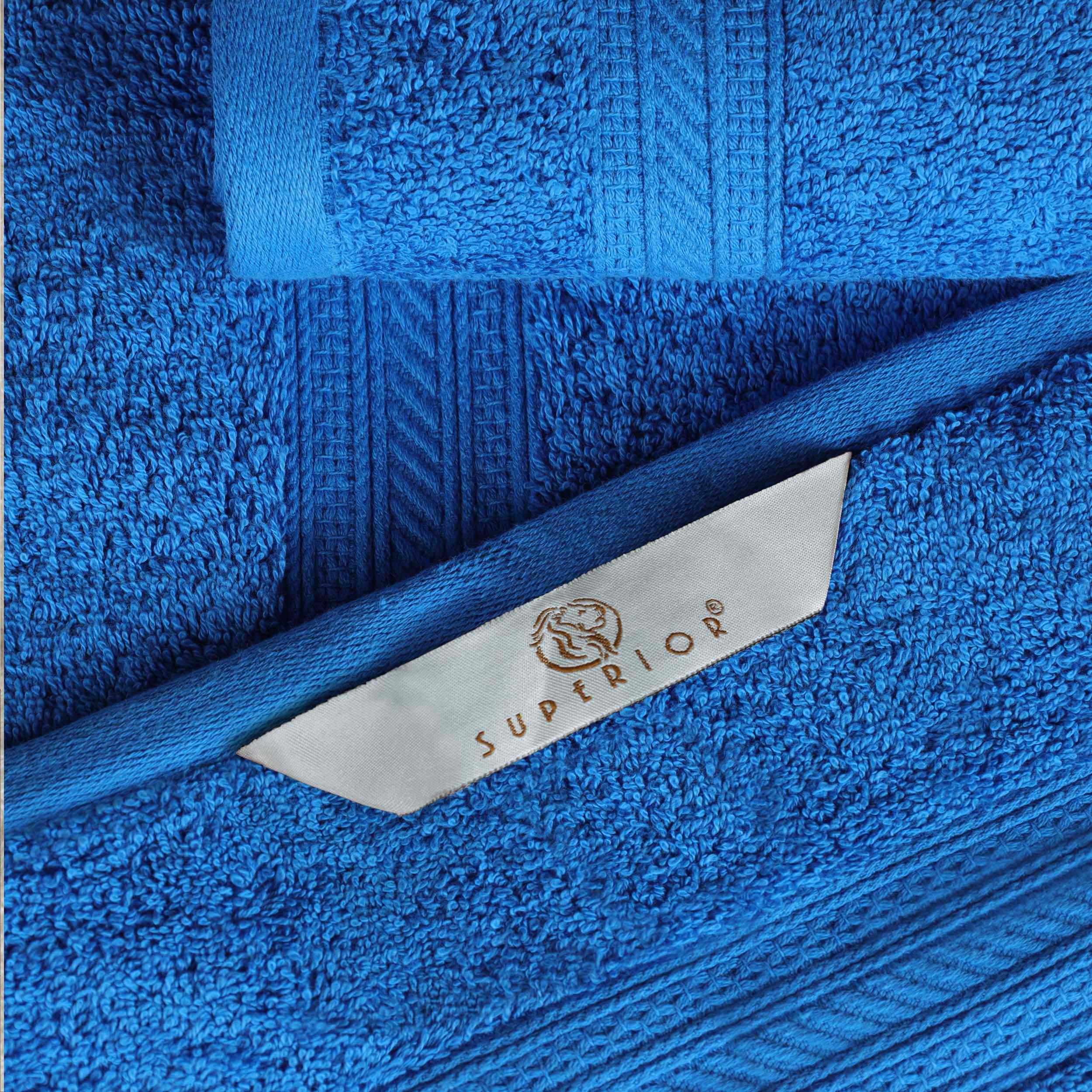 Premium Atlas Cotton Plush Heavyweight Luxury Face Towels & Washcloths - 12-Piece Set for Spa, Bathroom, and Gentle Skincare Routine