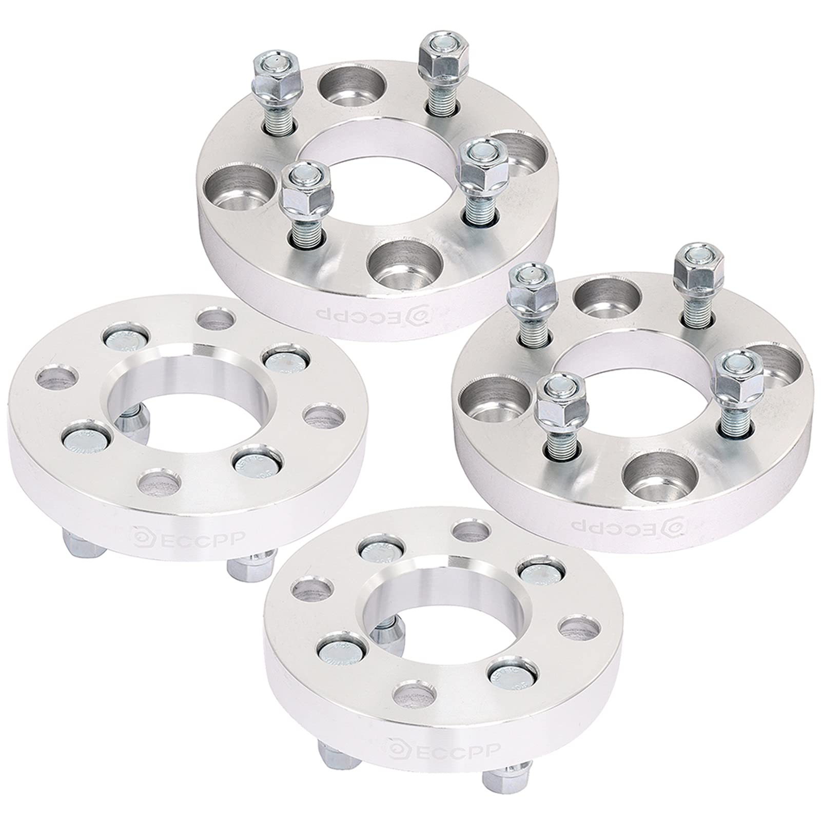 1 Inch 4x4.5 4x100 Wheel Spacers 4-Piece Set - 4 Lug Wheel Adapters for 1985-1998 Mitsubishi Galant, 1992-1994 Acura Vigor, 1989-1998 Nissan 240SX - 67.1mm Center Bore & 12x1.5 Studs - Perfect for Performance Upgrades & Custom Wheel Fitment