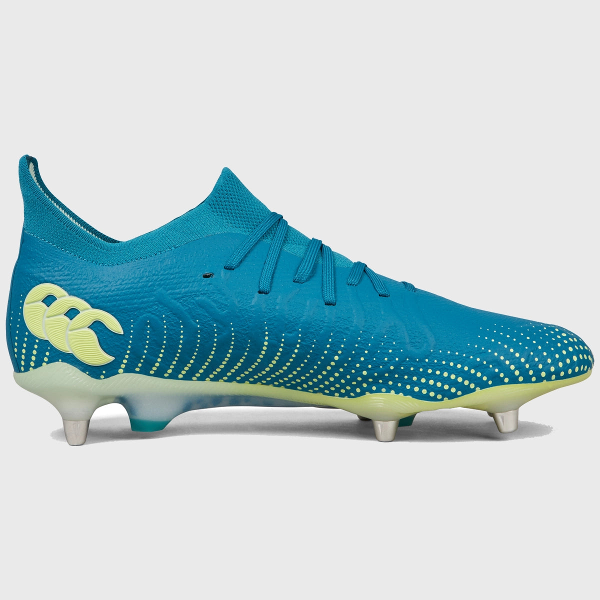 Canterbury Speed Infinite Elite SG Rugby Boots for Men - High-Performance Cleats in Lagoon Blue - Perfect for Wet & Soft Ground Matches