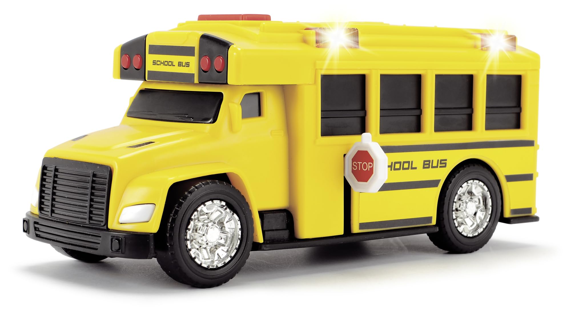 Dickie Toys Hong Kong Ltd - Action School Bus Toy for Kids, Realistic Play Vehicle with Lights & Sounds - Perfect for Pretend Play, School Role-Playing & Collectible Display