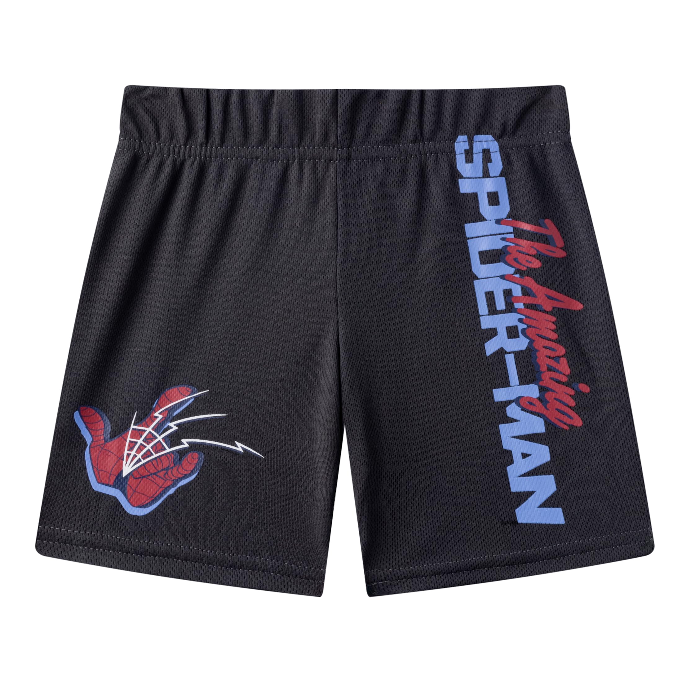 Marvel Spider-Man Boys 4-Piece Mix and Match T-Shirts & Shorts Set for Toddlers - Cool Superhero Outfit for Playtime, Birthday & Daily Wear