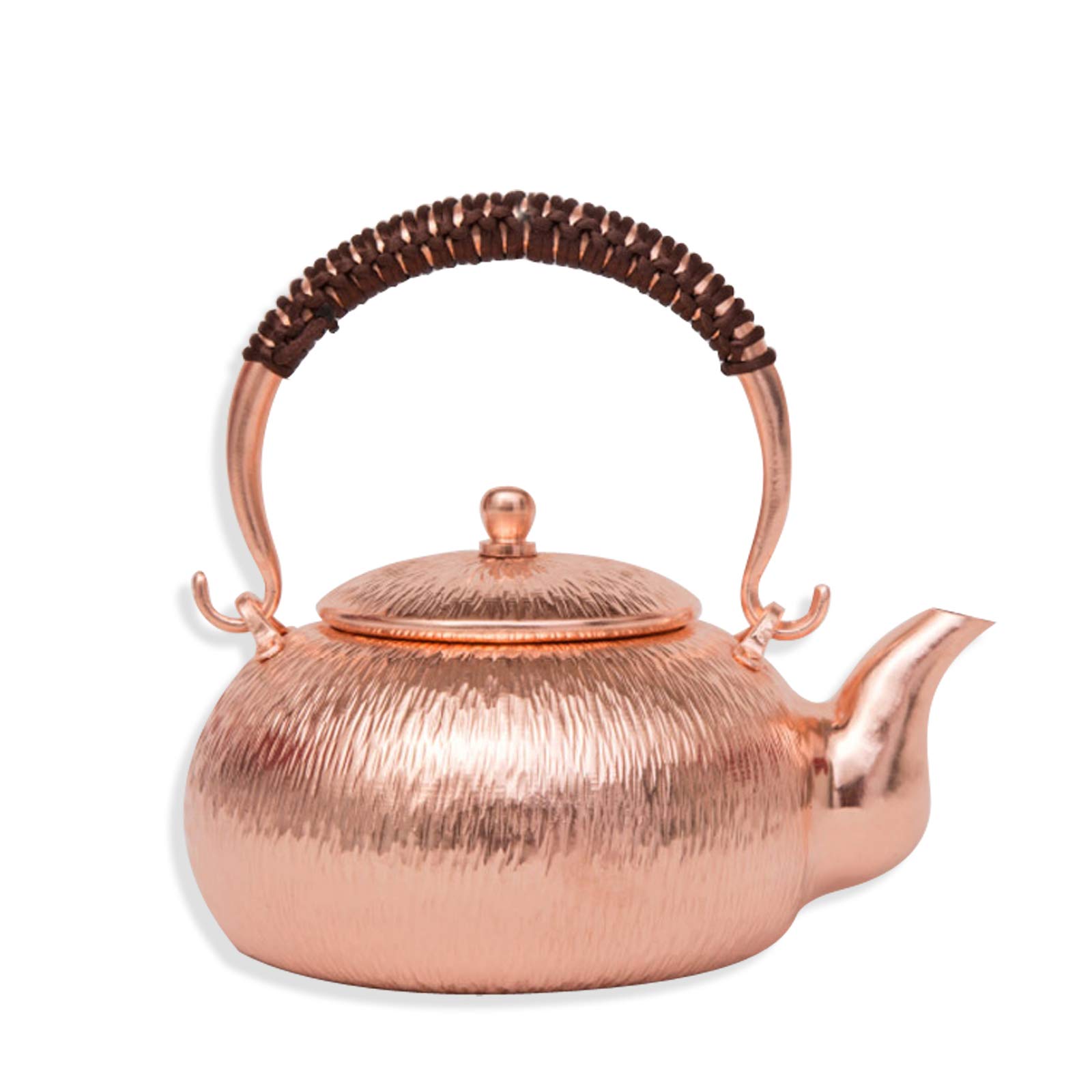 Premium Pure Copper Tea Kettle - Thickened Handcrafted Copper Pot for Stovetop & Induction - Perfect for Tea Brewing, Home Decor & Gift Giving