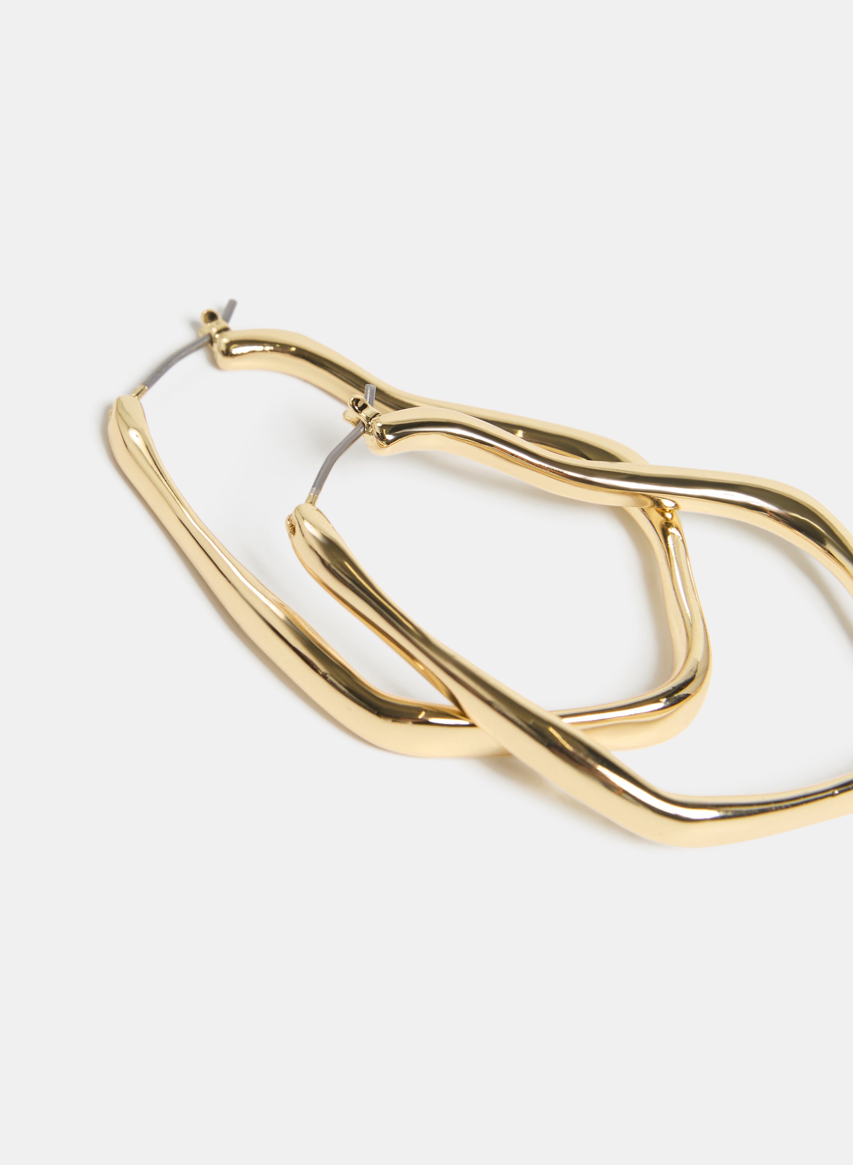 Abstract Hoop Earrings for Women - Trendy Geometric Dangle Earrings for Everyday Wear | Perfect for Parties, Work & Casual Outfits
