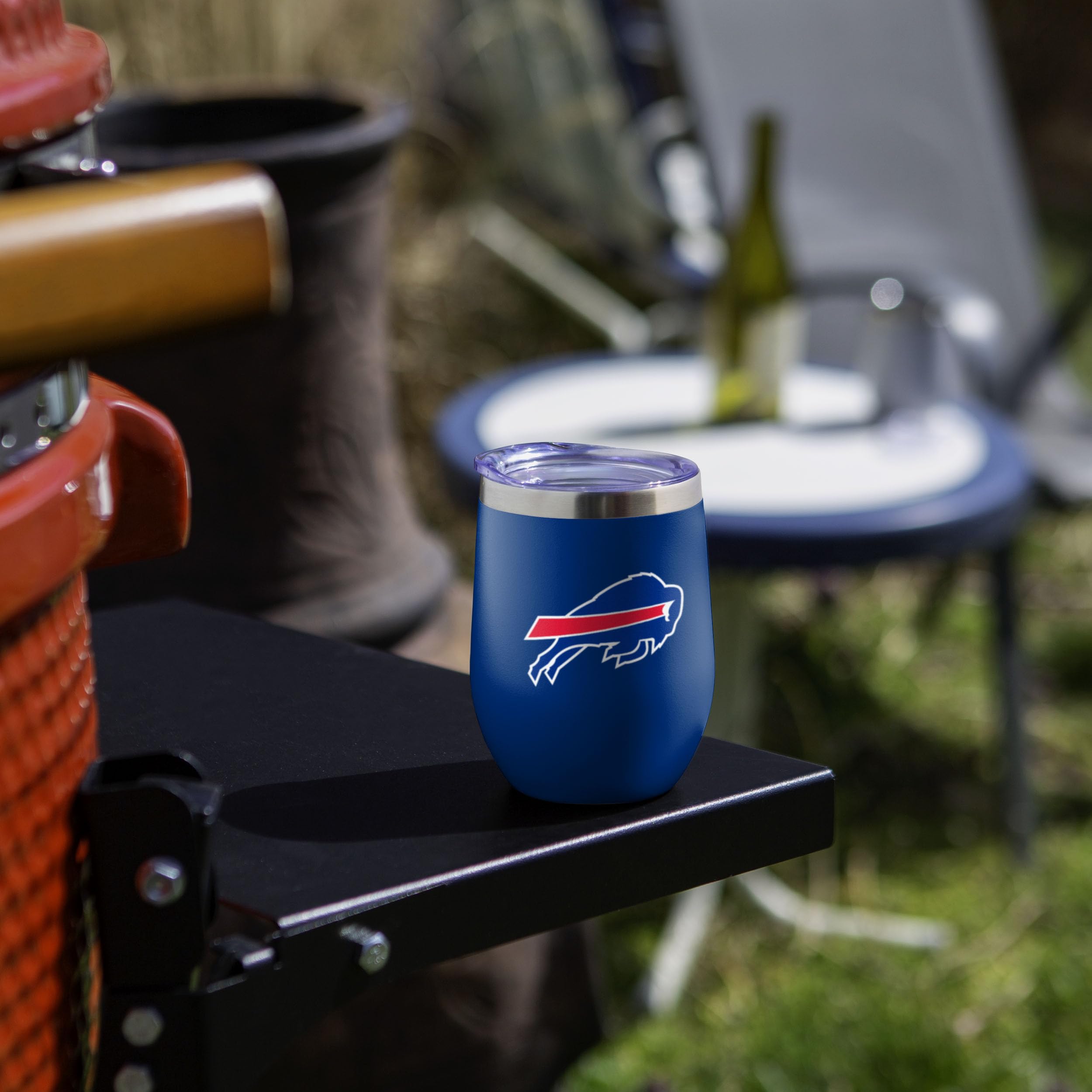 FOCO NFL Team Logo Insulated Travel Mug 12oz - Stainless Steel Unisex Mini Tumbler with Lid - Perfect for Coffee, Tea & Cold Drinks at Games, Office & Outdoor Adventures