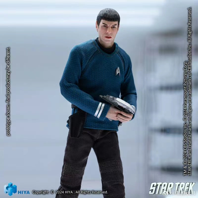 1/12 Scale HIYA 16CM Spock Action Figure - Star Trek 2009 Movie Collectible Model for Display & Photography | Perfect for Sci-Fi Fans & Toy Collectors