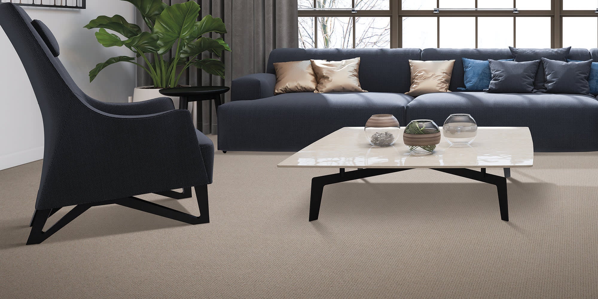 Godfrey Hirst Broadloom Wool Carpet - 12ft Wide Premium Wool Flooring for Living Room & Bedroom | Soft & Durable Natural Fiber Rug for Home Decor