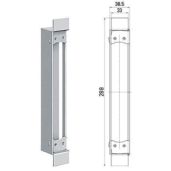 TE 640 3D A8 Steel Frame Receiver - Heavy Duty Construction Bracket for Metal Framing, Drywall & Structural Support - Perfect for Commercial Buildings, Warehouses and Home Renovation Projects