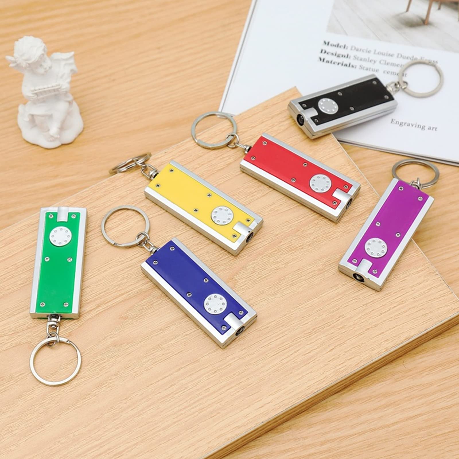32-Piece Mini LED Keychain Flashlights - Bright Portable Keyring Lights for Camping, Hiking & Emergency Use - Perfect for Outdoor Adventures, Night Events & Party Favors