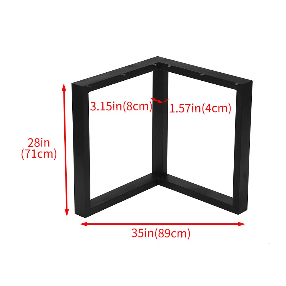 Black Iron Coffee Table Legs - 28