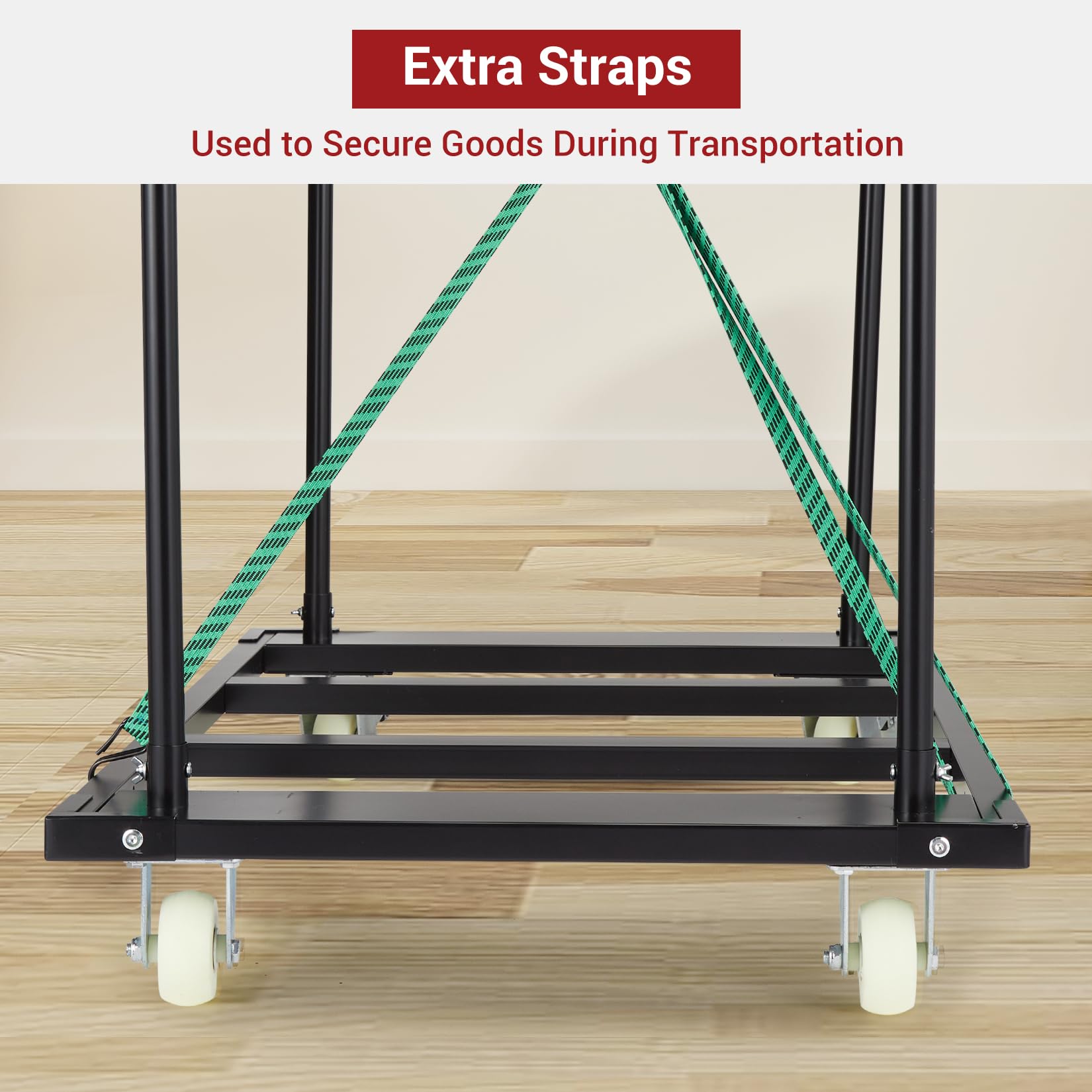 Heavy Duty Folding Table Cart - 1500 LBS Capacity Steel Panel Truck with Wheels, Multi-Purpose Utility Wagon for Garage, Home & Office - Perfect for Moving Drywall, Lumber, Mattress & Furniture
