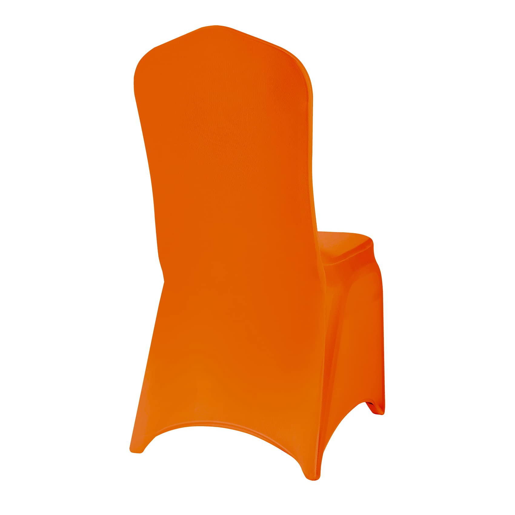 12PCS Spandex Stretch Chair Covers - Washable & Removable Elastic Chair Protectors for Living Room, Party, Banquet, Wedding, Hotel (Orange) - Perfect for Home Decor & Event Seating