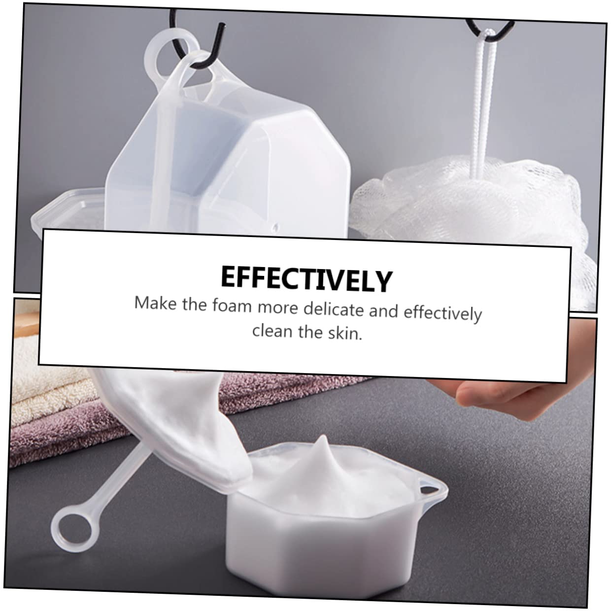 2 Sets Portable Bubble Bottle Maker - Skincare Tools for Face Wash & Cleansing | Perfect for Travel, Spa, and Daily Facial Routine