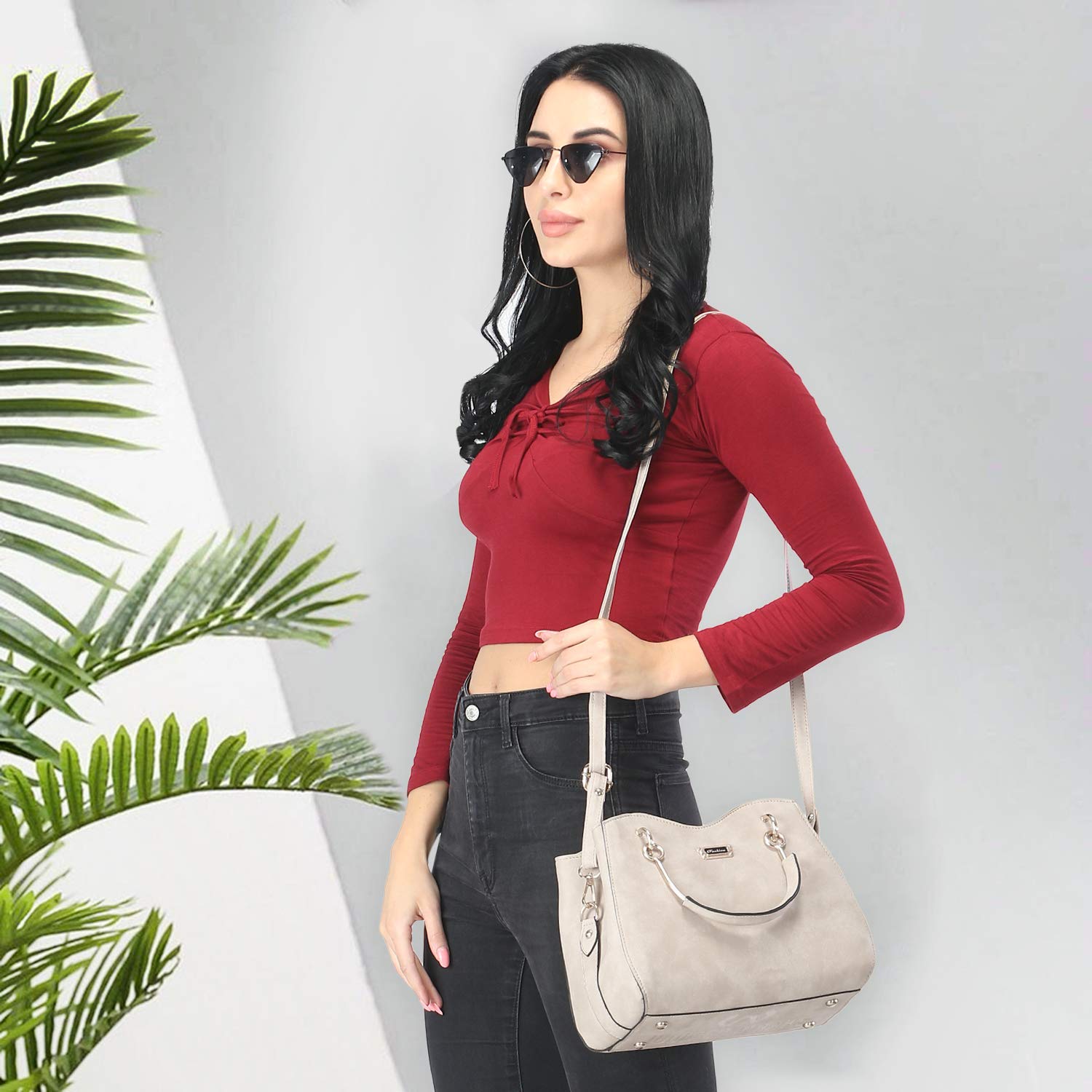 Stylish PU Leather Women's Satchel Handbag - Fashionable Shoulder Purse for Ladies & Girls | Perfect for Work, Travel & Everyday Use