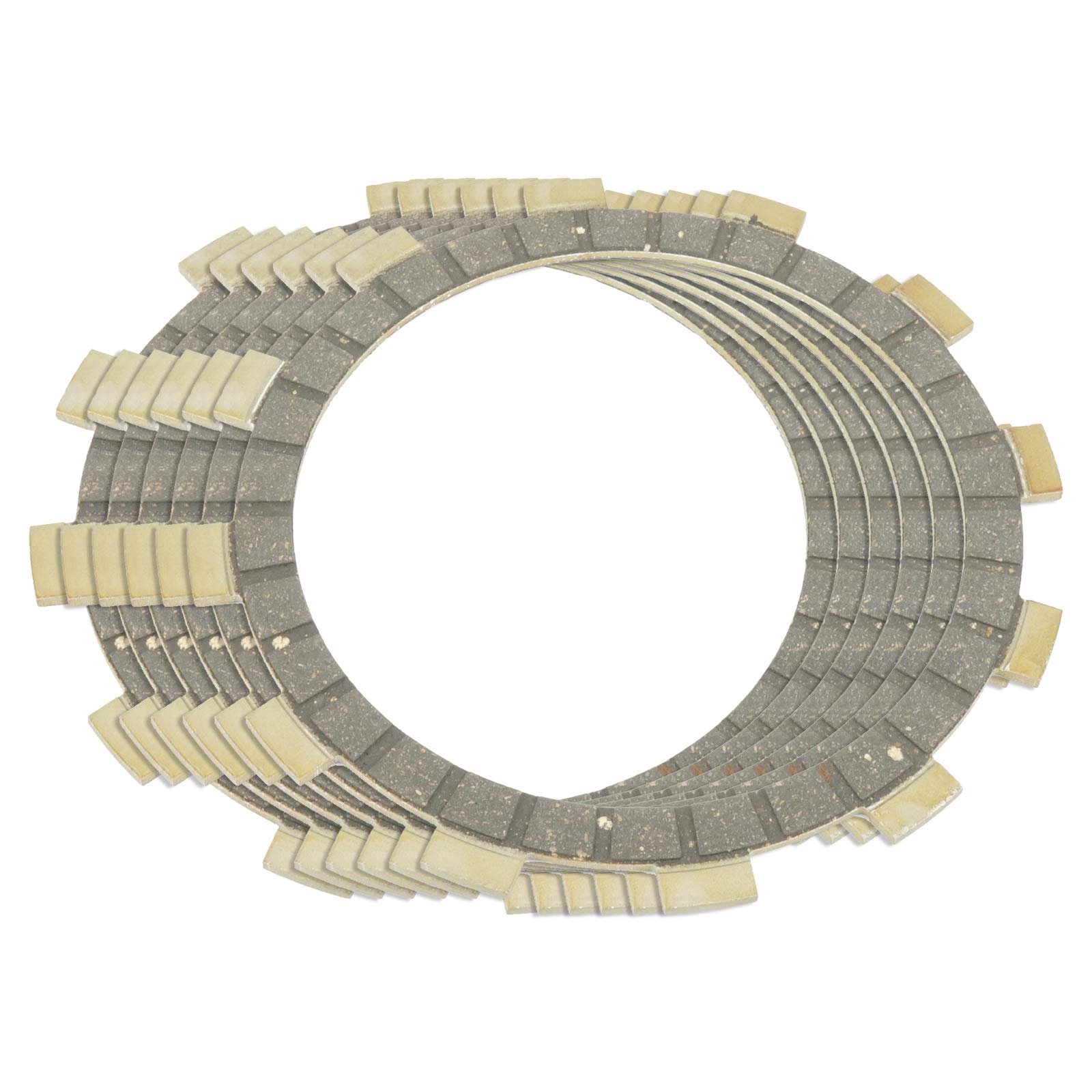 Caltric Clutch Friction Plates for Yamaha Raptor 250 YFM250R (2008-2013) - High Performance Replacement Parts for Off-Road ATV Riding & Dirt Bike Racing