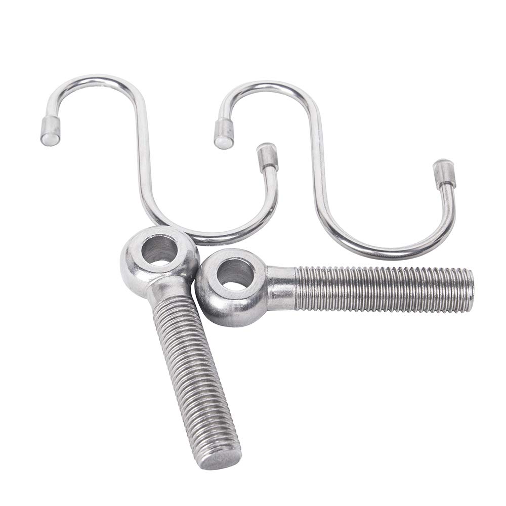 Durable Stainless Steel Doll S-Shaped Hooks 2-Pack - Perfect for Organizing Doll Clothes & Accessories in Playrooms or Display Cases