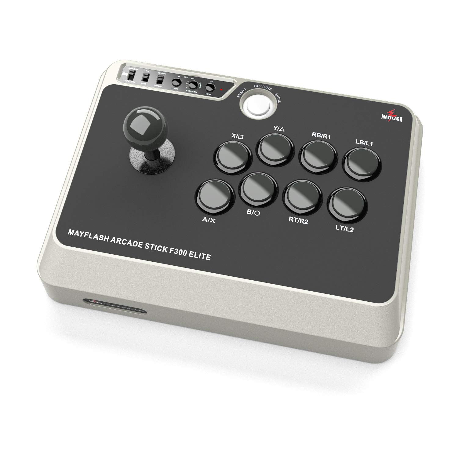 MAYFLASH F300 Elite Arcade Fight Stick with Sanwa Buttons & Joystick - Compatible with Xbox Series X/S, Xbox One, PS4, PS3, PC (Windows/macOS), Steam Deck, Android, NEOGEO Mini, SEGA Genesis - Perfect for Fighting Games, Retro Gaming & Esports Tournaments