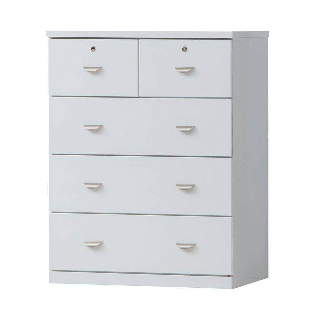 Garrison Chest of Drawers - 5-Drawer Wooden Dresser for Bedroom Storage & Organization | Perfect for Bedroom, Closet, Nursery, and Dorm Room