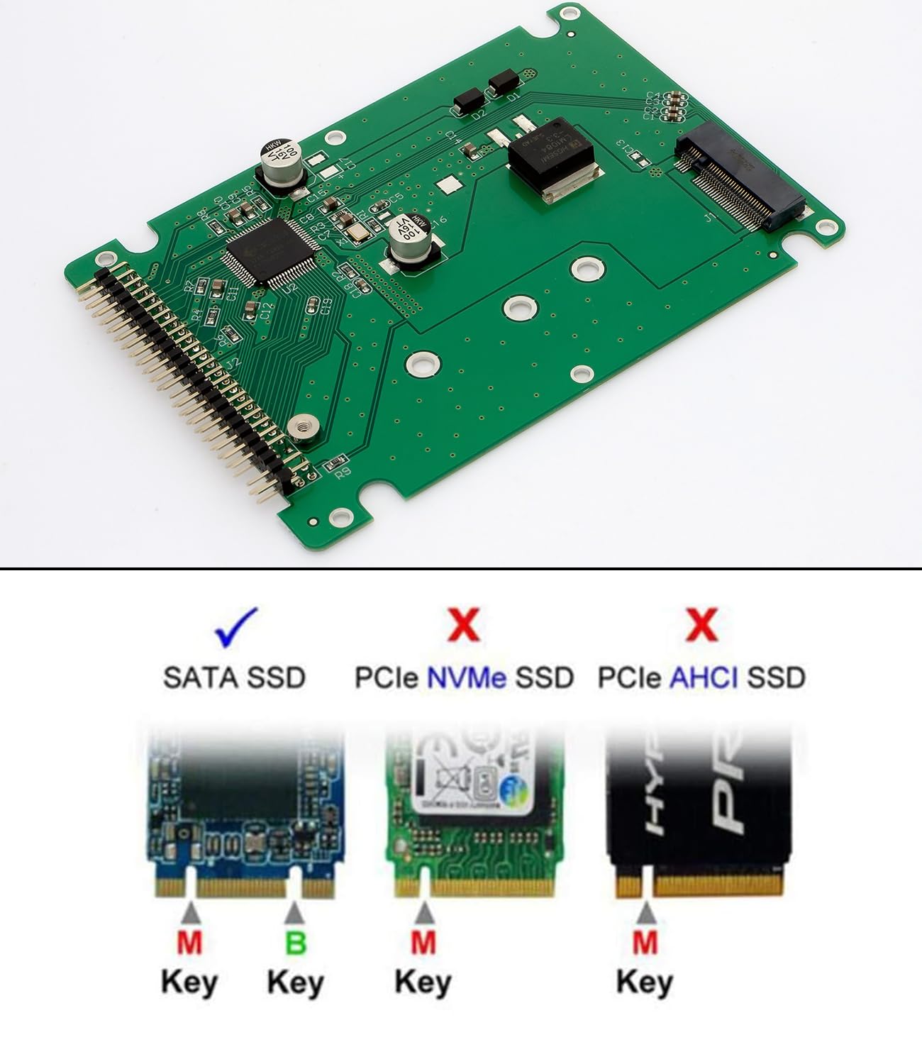 M.2 NGFF SATA SSD to 2.5