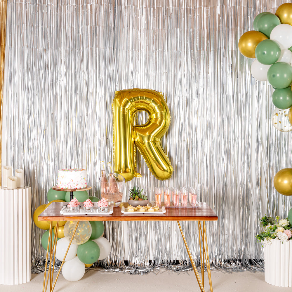 Balloonify Gold Mylar Letter R Balloon - 40 Inch Large Foil Alphabet Balloon for Birthday Parties, Baby Showers & Wedding Decorations (1 Count)