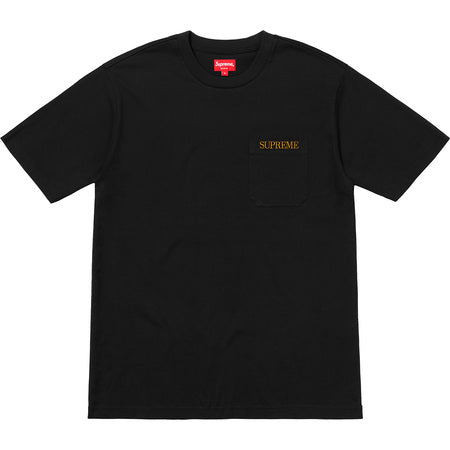 Supreme Embroidered Pocket T-Shirt for Men - Stylish Casual Streetwear Top for Everyday Wear & Urban Fashion