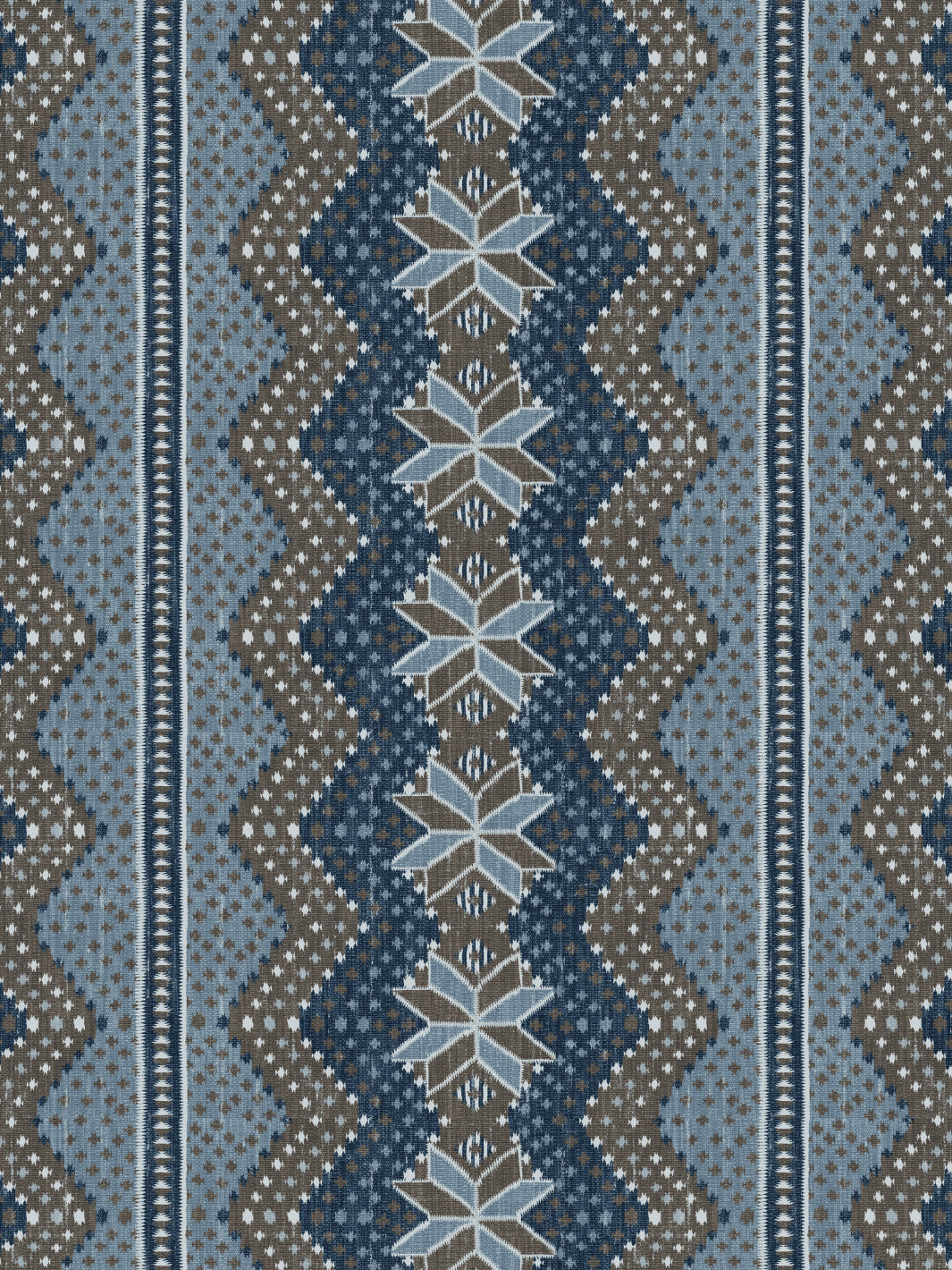 Northstar Blanket Wallpaper by Nathan Turner - Blue & Brown Textured Wall Covering for Living Room, Bedroom & Nursery Decor