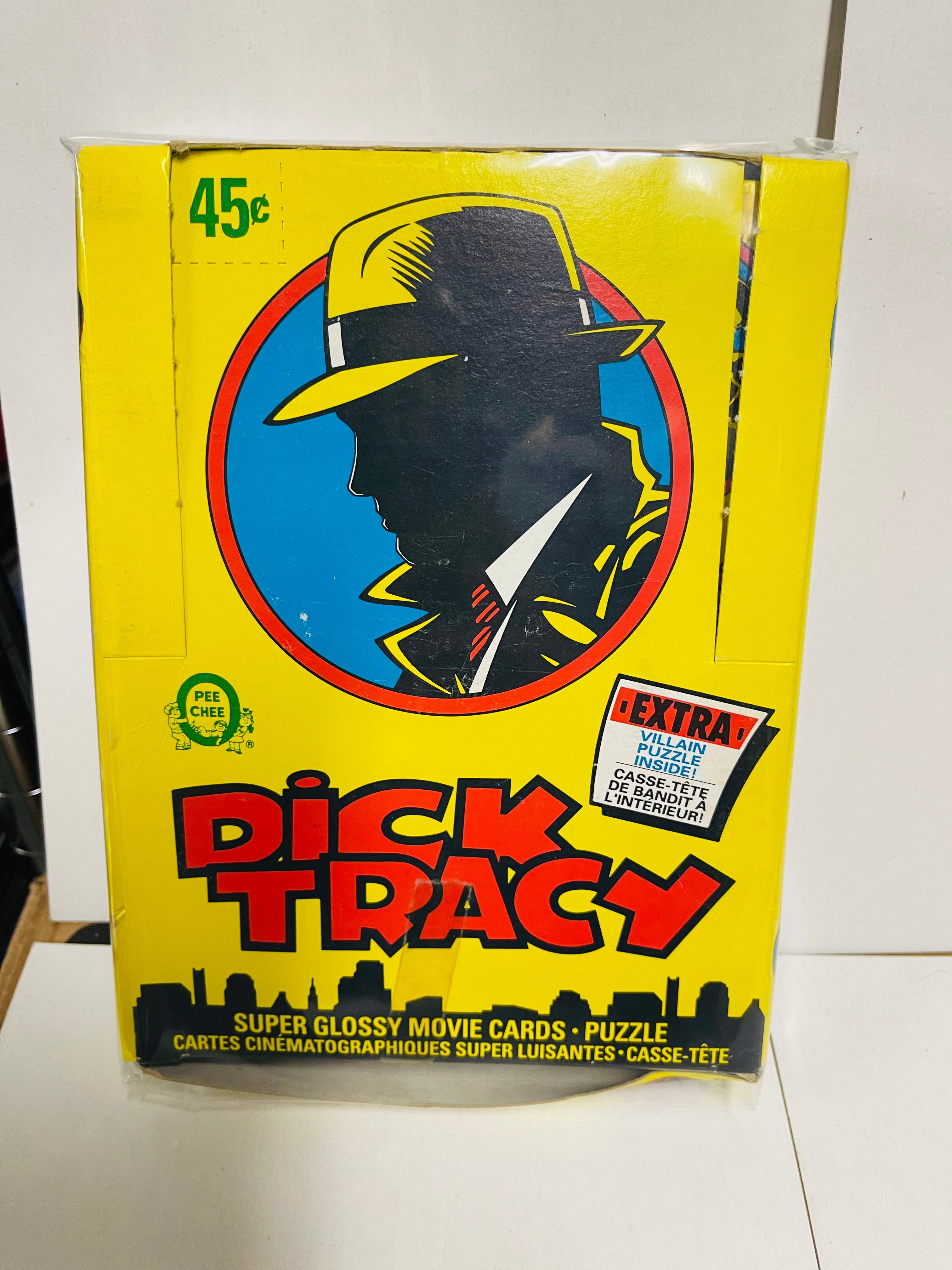 **1990 Dick Tracy Movie Rare Canadian OPC Trading Cards Box - Collectible Memorabilia for Movie Fans & Card Collectors**