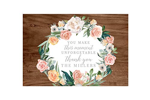 Unforgetable Wood and Peach Floral