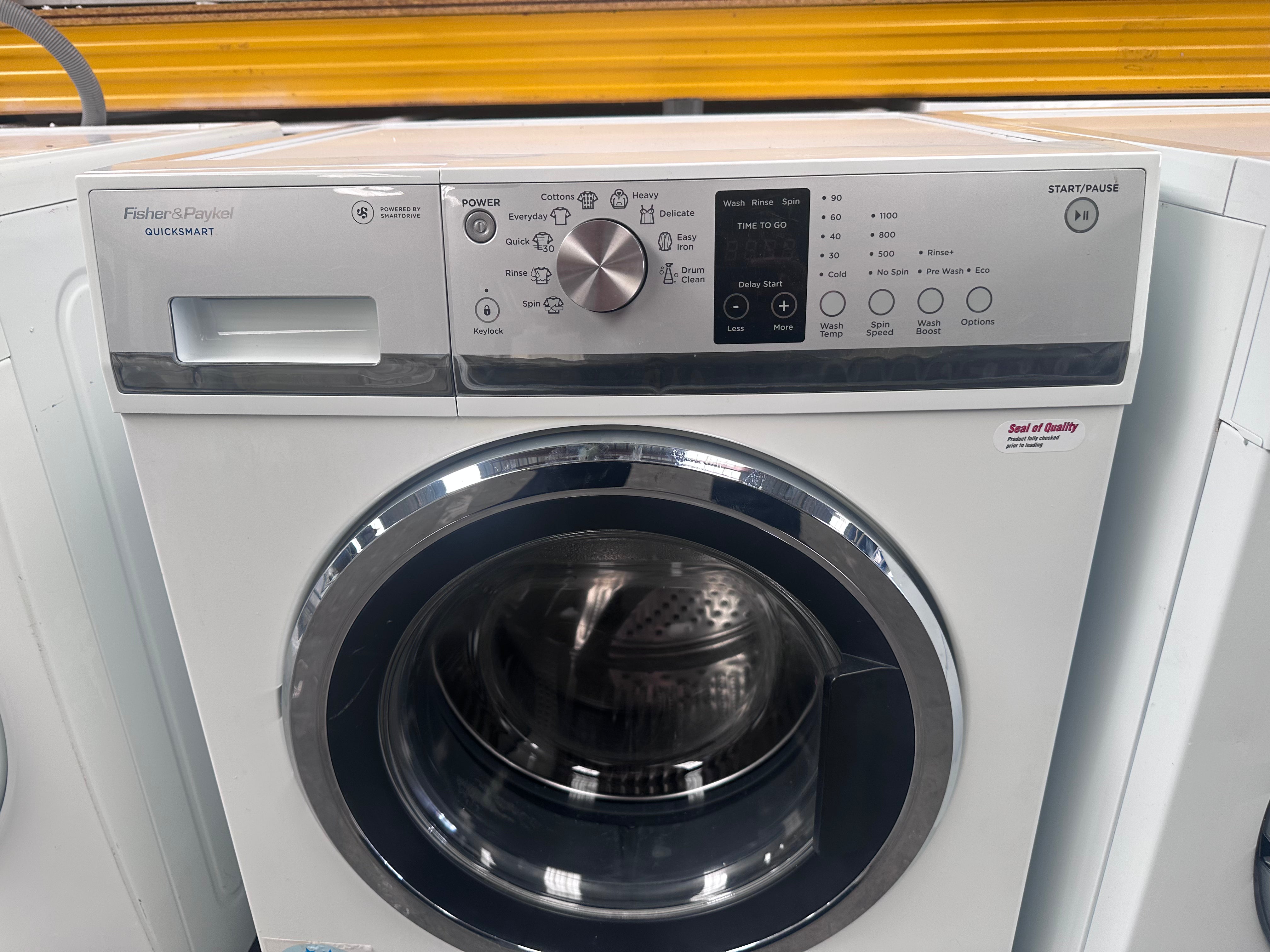 Refurbished Fisher & Paykel 7.5kg QuickSmart Front Load Washing Machine - Energy Efficient & Quiet for Apartments, Small Homes & Laundry Rooms