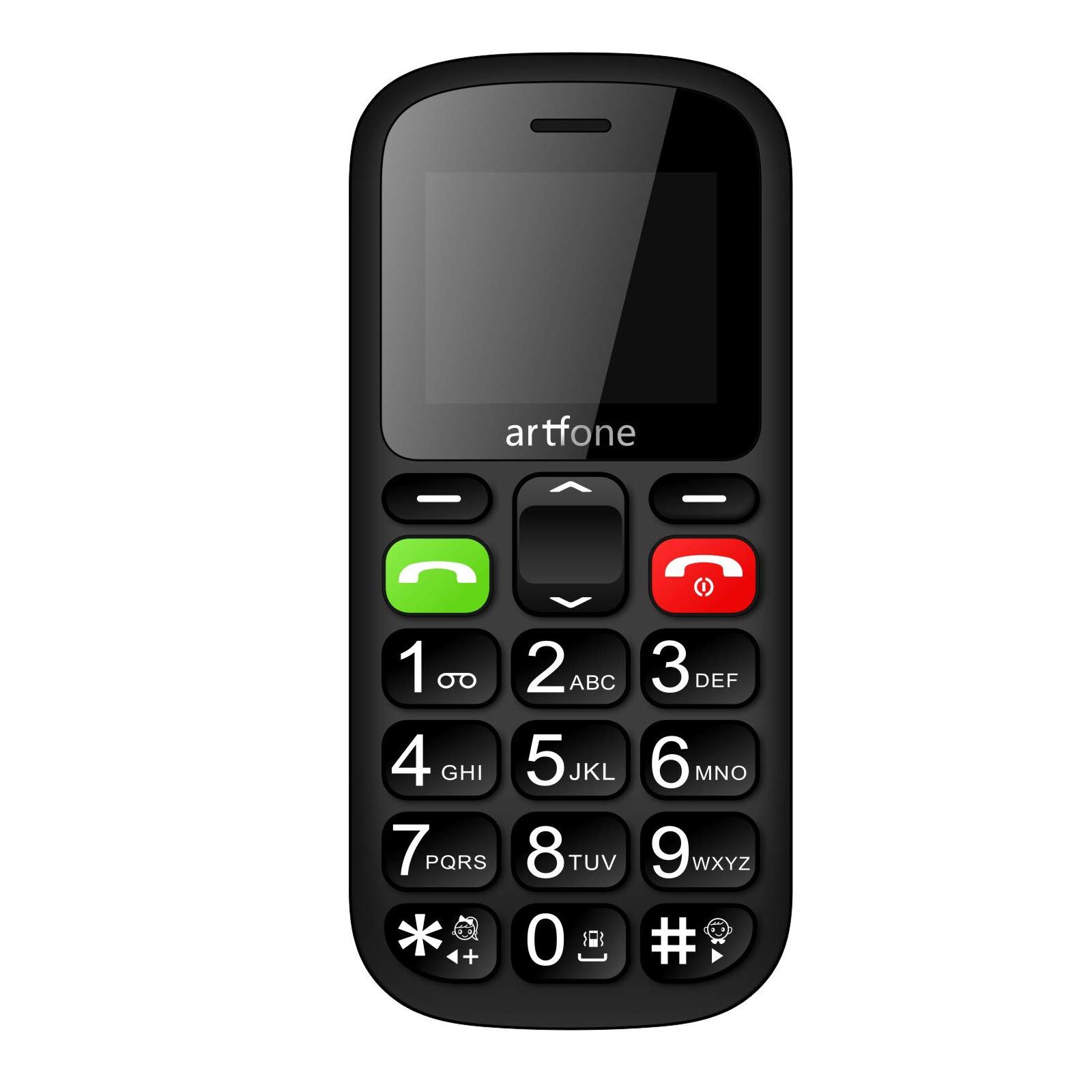 Artfone CS181 Big Button Mobile Phone for Seniors - Upgraded GSM Flip Phone with SOS Emergency Button, Talking Number & Flashlight - Easy-to-Use Elderly Cell Phone for Home, Travel & Emergency Situations
