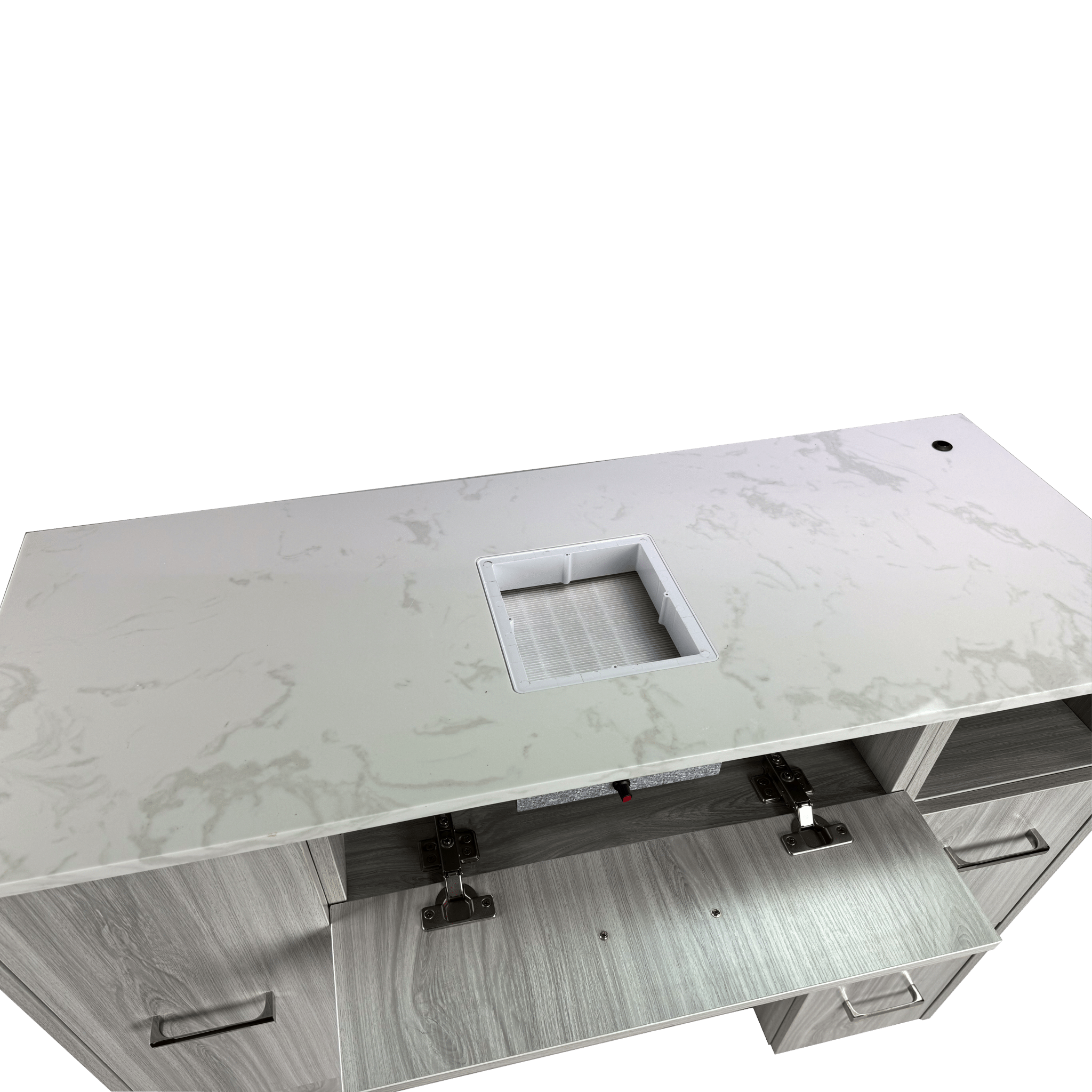 Fiori Omni Professional Nail Table with Built-in Dust Collector - Perfect for Salon, Spa & Home Manicure/Pedicure Stations