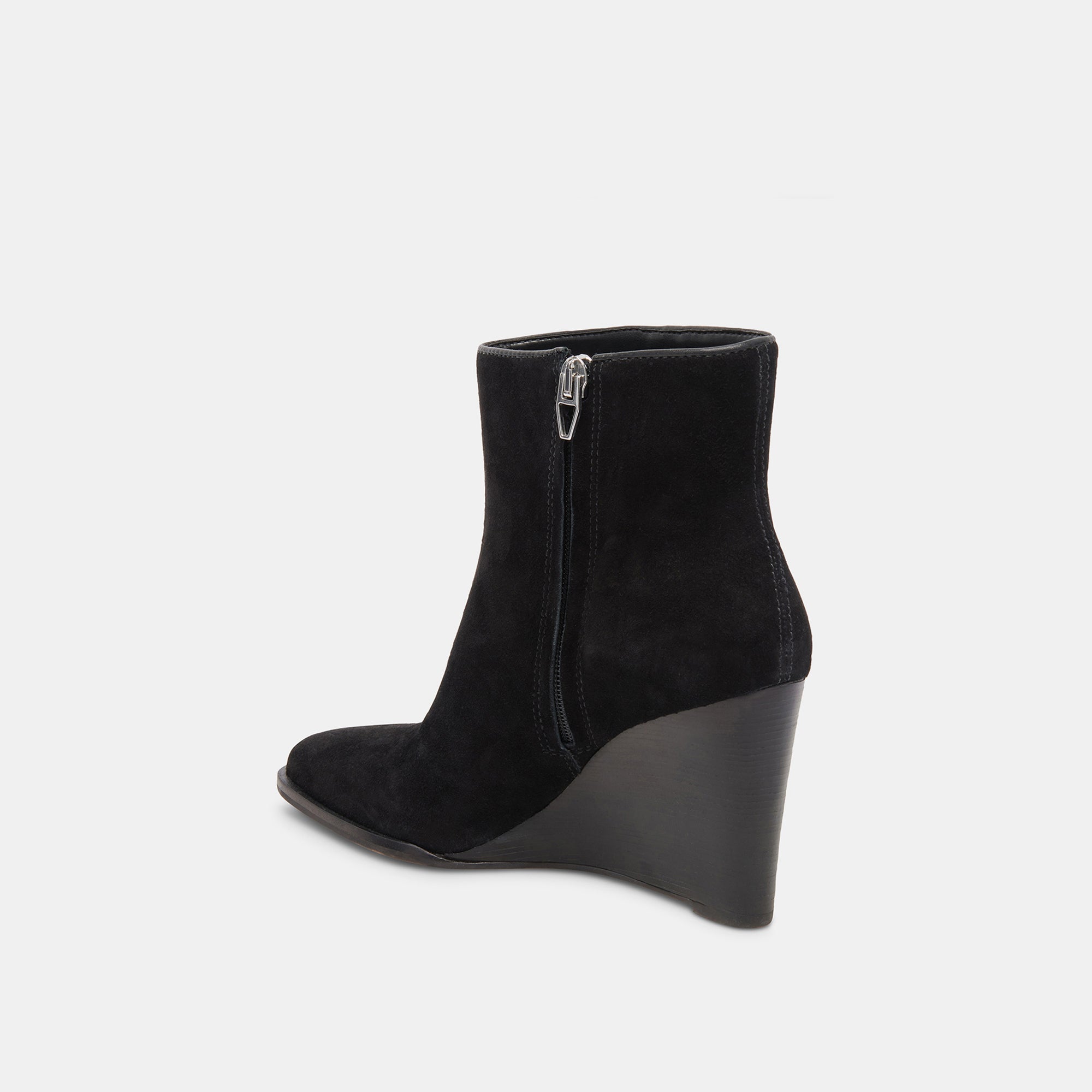 SUSANN WIDE BOOTIES ONYX SUEDE - Stylish Women's Chunky Heel Ankle Boots for Fall & Winter Fashion | Perfect for Office, Date Night & Casual Outfits
