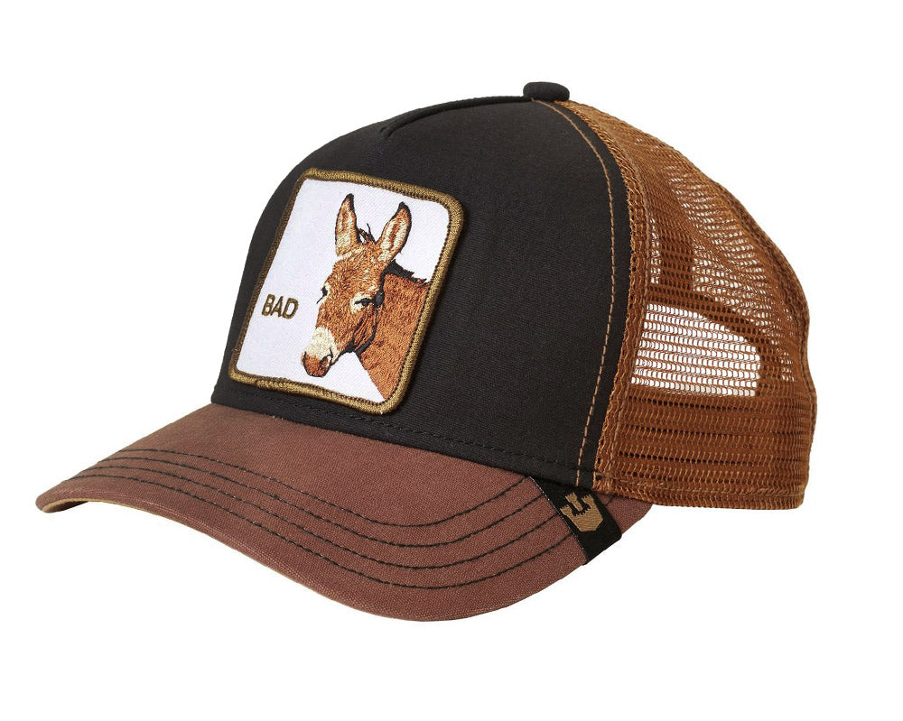 Goorin 'Bad Ass' Brown Trucker Style Baseball Cap for Men & Women - Stylish & Comfortable Hat for Outdoor Activities, Sports & Casual Wear