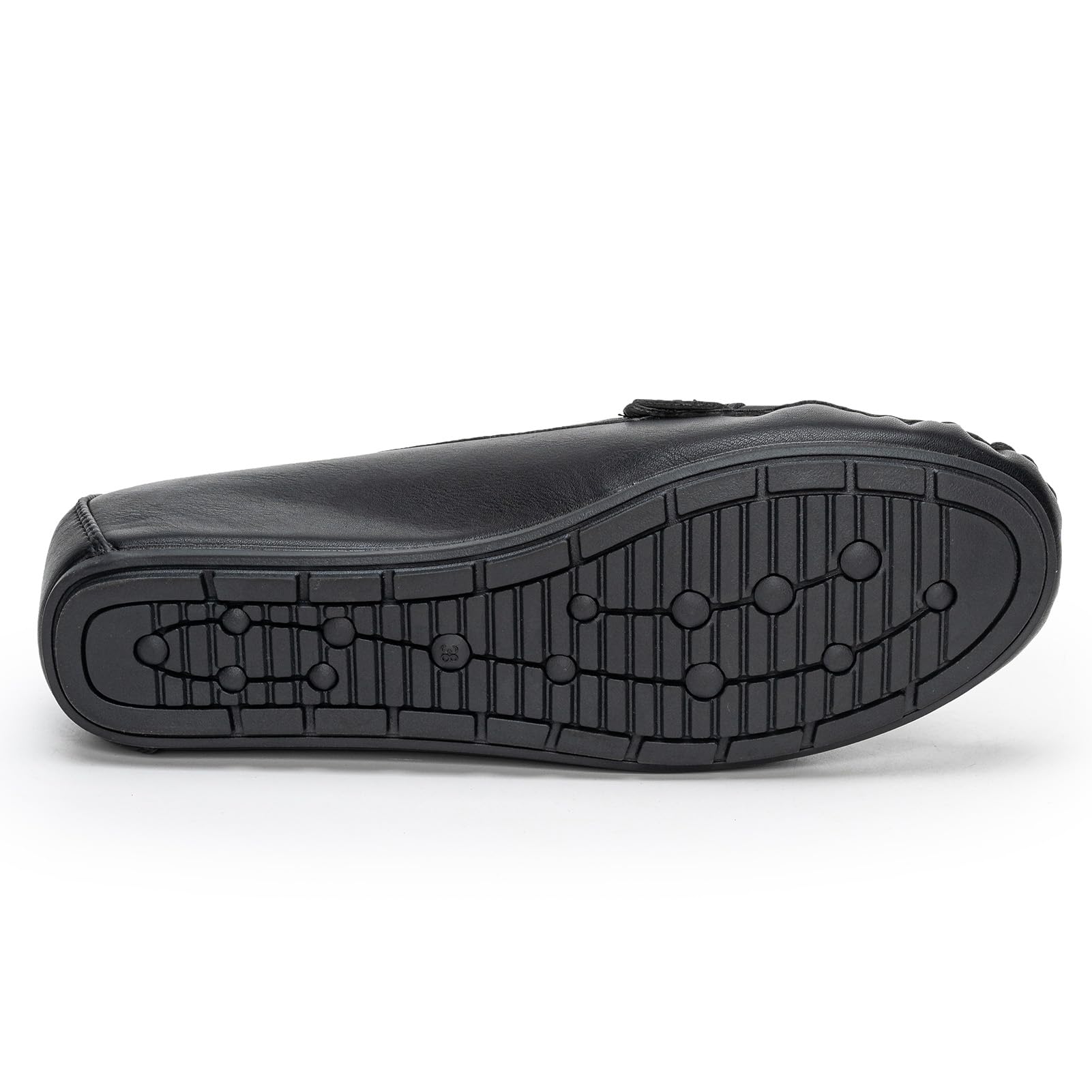 Hoefirm Women's Slip-On Leather Loafers with Tassel | Wedge Heel Moccasin Shoes | Ladies Casual & Comfortable Sliders | Perfect for Office, Travel & Everyday Wear