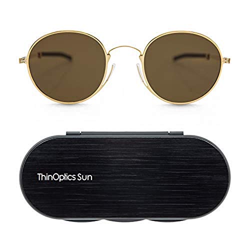 Gold Frame/Brown Lens