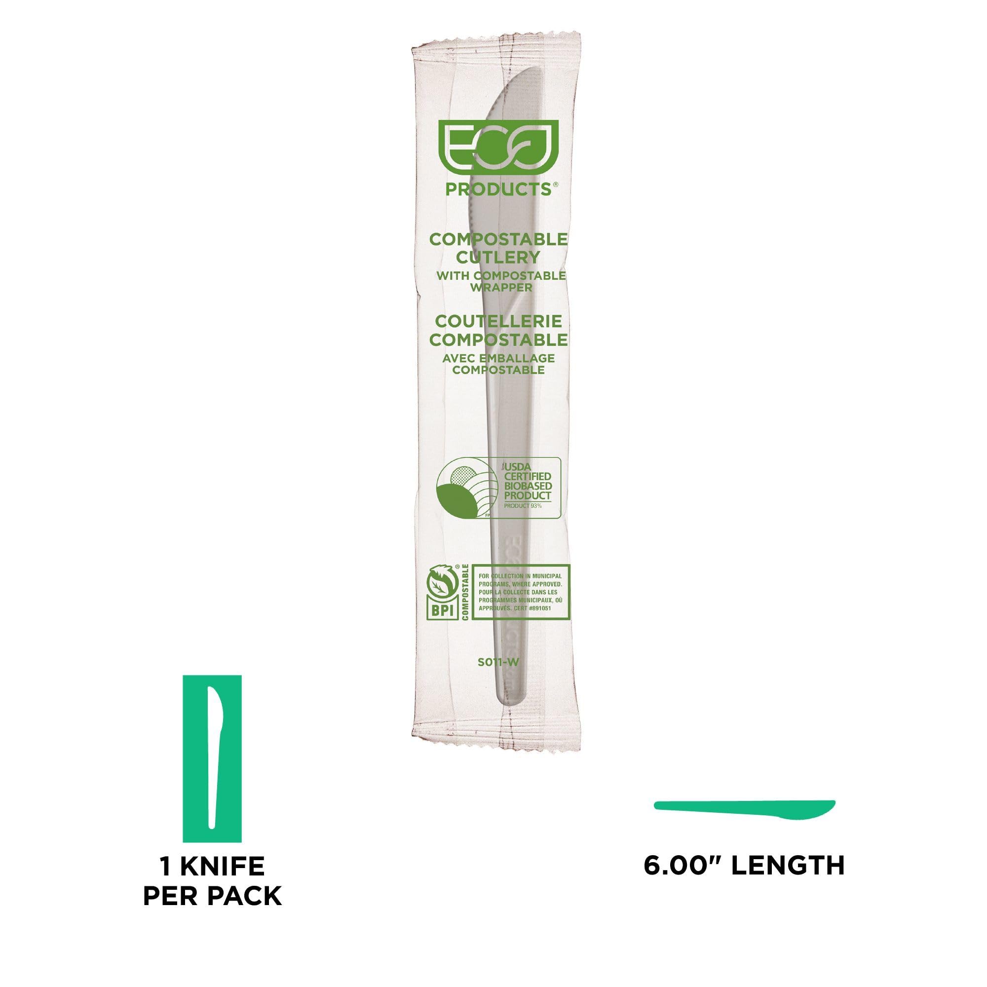 ECO-Friendly Compostable PLA Plastic Utensils - 6