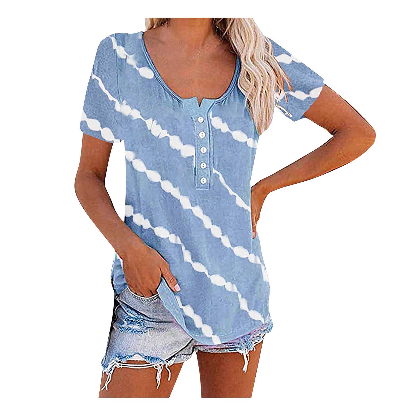 Women's Casual Crewneck Sweatshirts - Soft Short Sleeve Tunic Tops for Leggings | Comfortable Everyday Wear for Workout, Lounge & Street Style