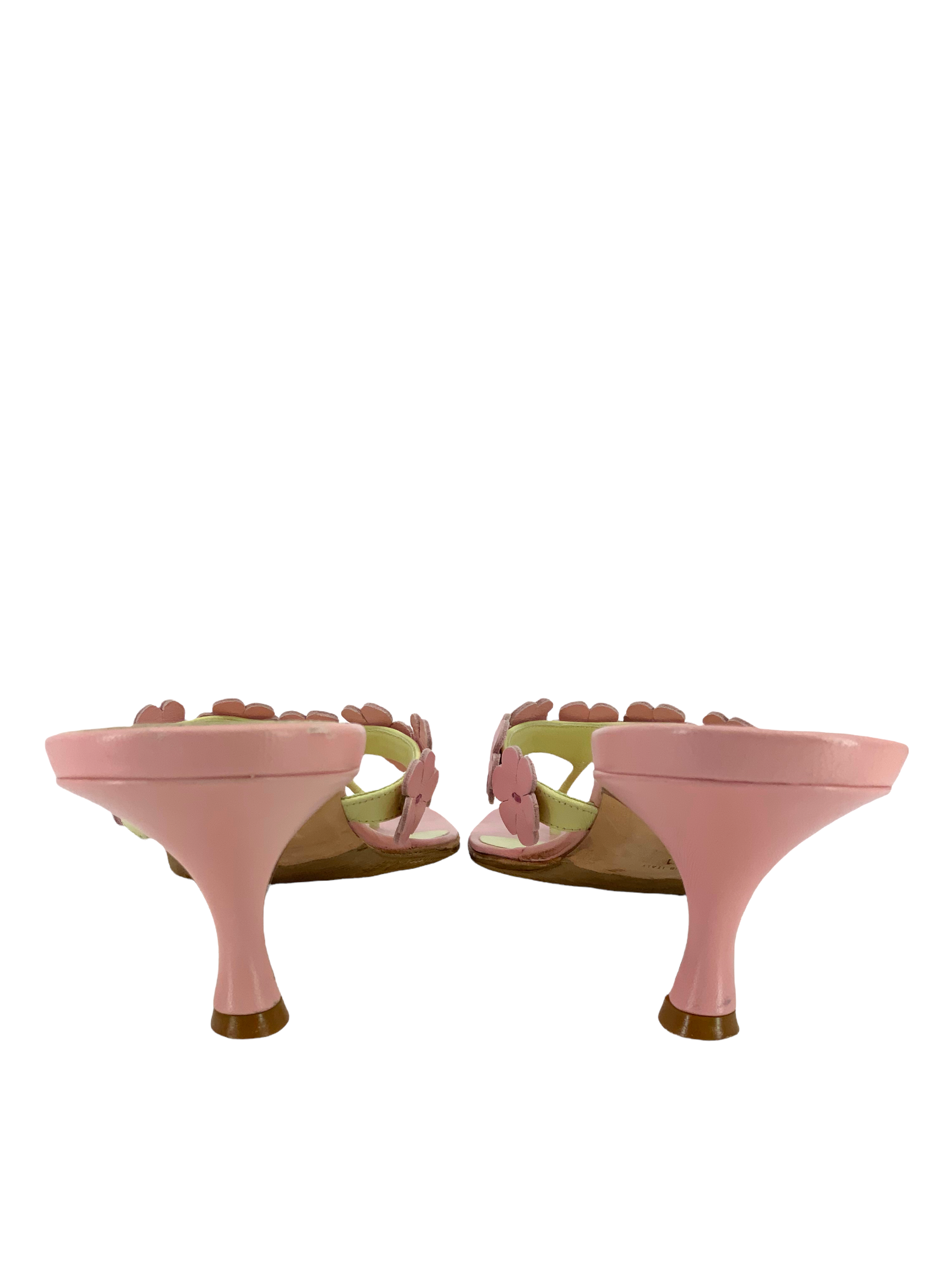 MANOLO BLAHNIK Flower Applique Thong Sandals for Women | Size 11 | Comfortable Summer Beach Wedding Flip Flops | Perfect for Vacations, Pool Parties & Date Nights