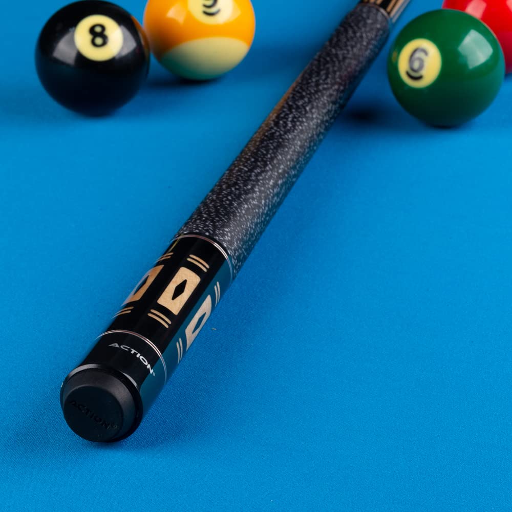 Premium Maple Wood Billiards Pool Cue Stick with Black Accents - Professional Tournament & Home Game Pool Accessory for Bars, Game Rooms & Recreational Play