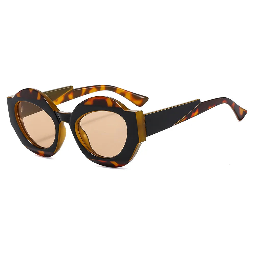 CCspace Unisex Full Rim Oval Resin Eyeglasses Frame 56864 - Lightweight & Durable for Reading, Work, and Everyday Fashion