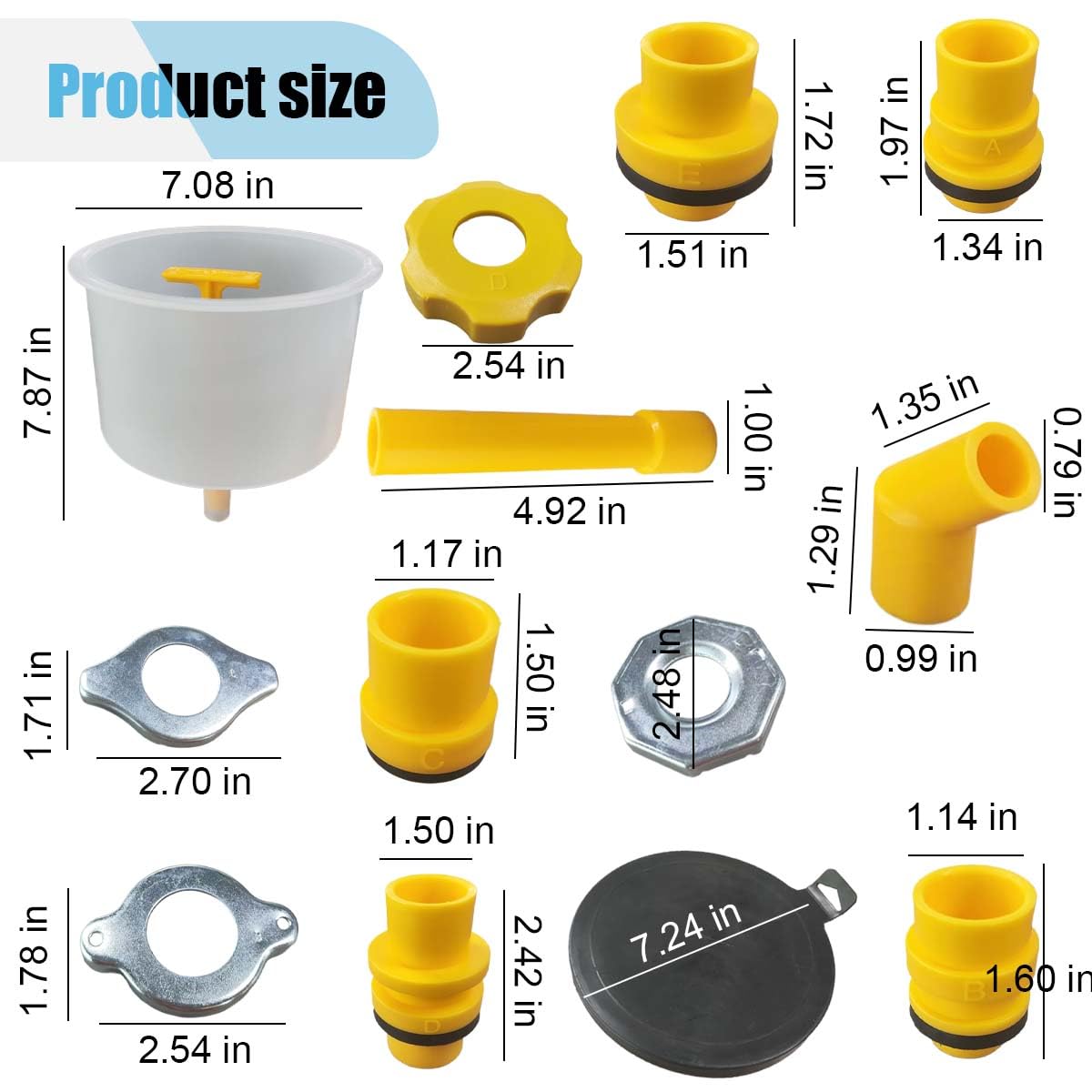 Spill Proof Coolant Funnel Kit - Universal No Spill Radiator Bleeder & Fill Kit with Adapters for Most Vehicles | Perfect for DIY Car Maintenance, Coolant Flush & Antifreeze Refill