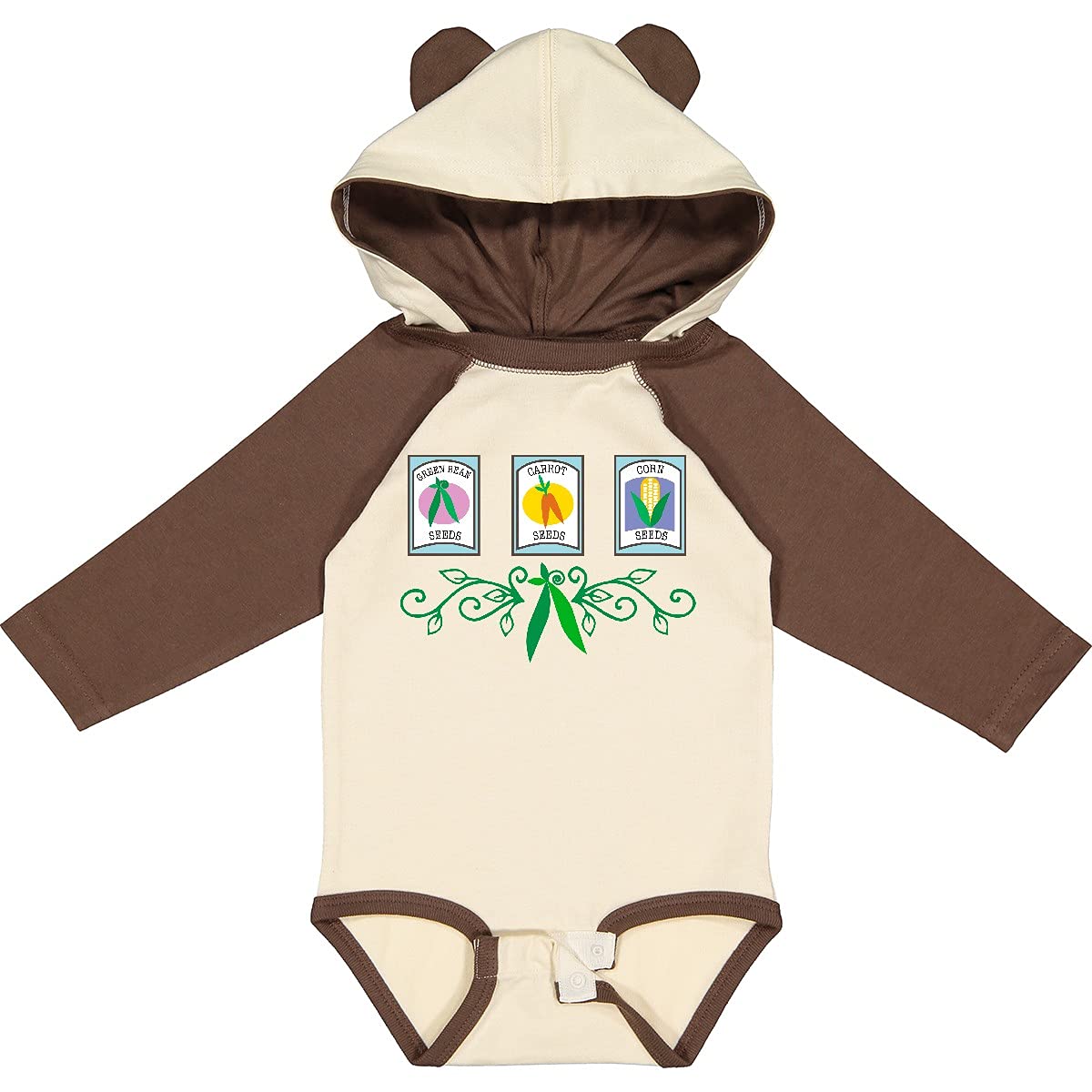 Inktastic Gardener Vegetable Gardening Long Sleeve Creeper - Comfortable Baby Romper for Boys & Girls - Perfect for Outdoor Activities, Gardening, and Family Photos